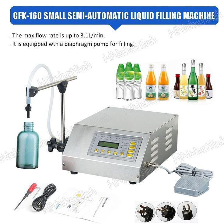 Liquid Filling Machine SS Body 1ml To 10000ml