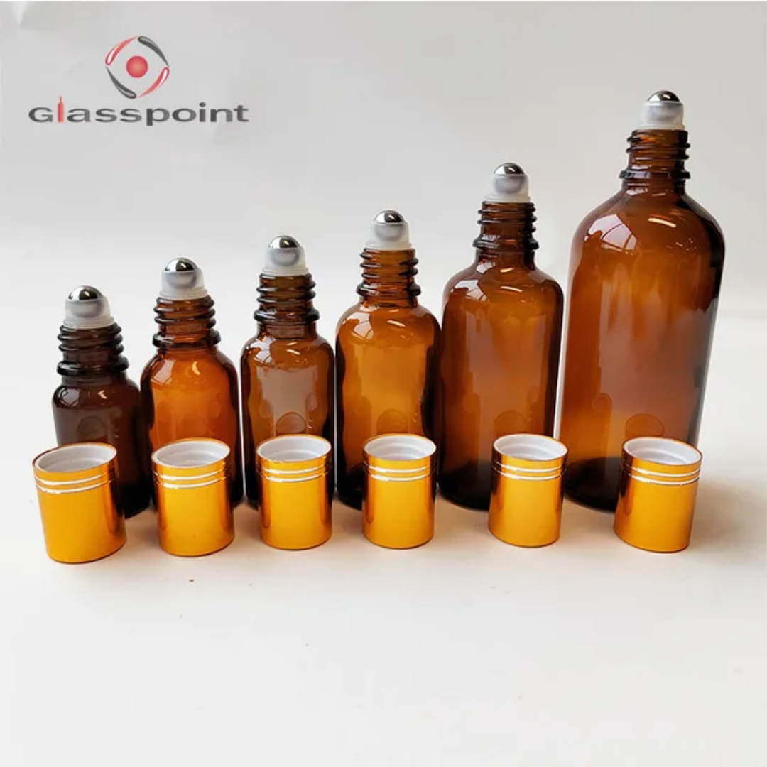 ROLAR AMBAR 10ML 15ML 20ML30ML50ML100ML GOLDEN  CAP