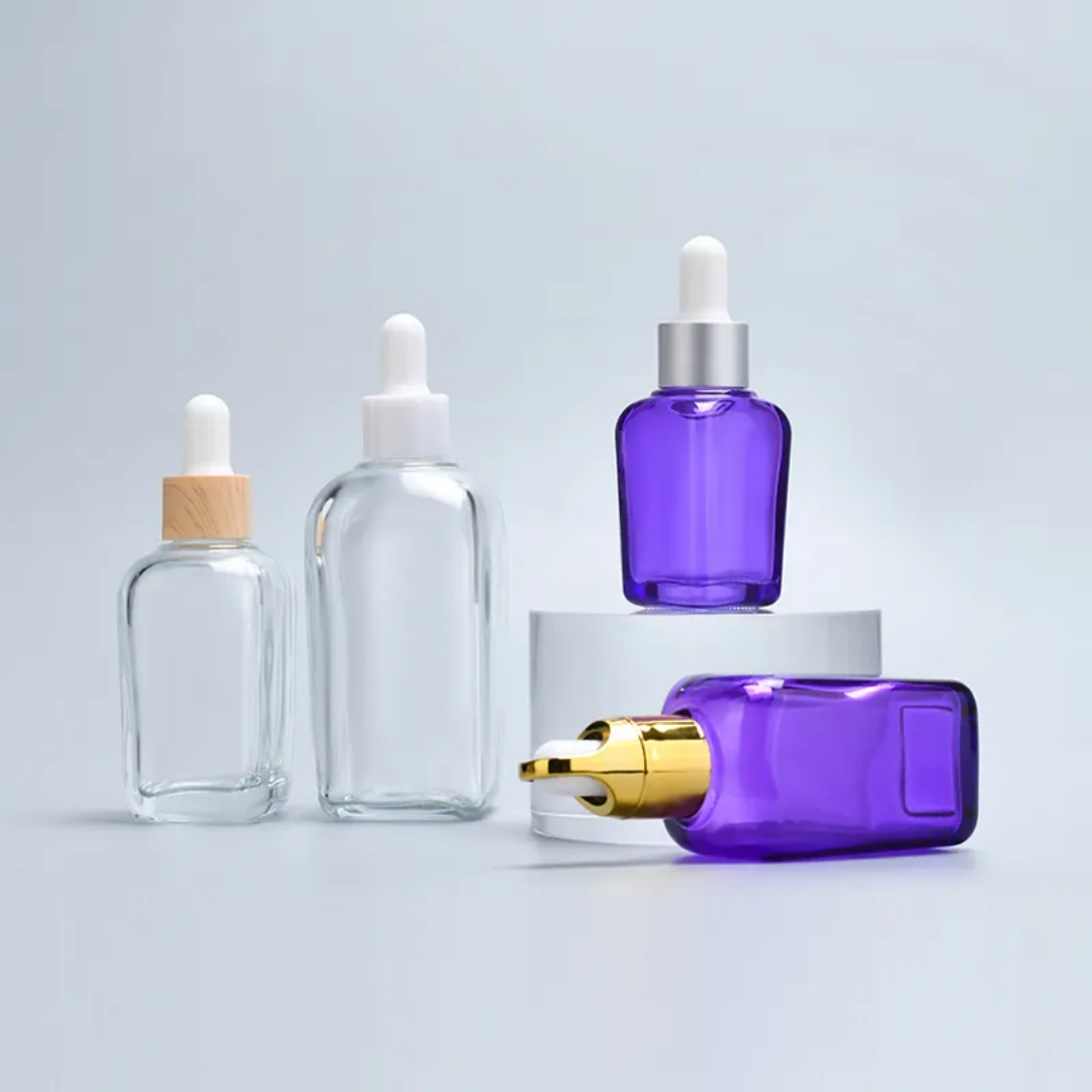SERUM 30 ML SQR TRANSPARENT COLOUR WHITE CAP