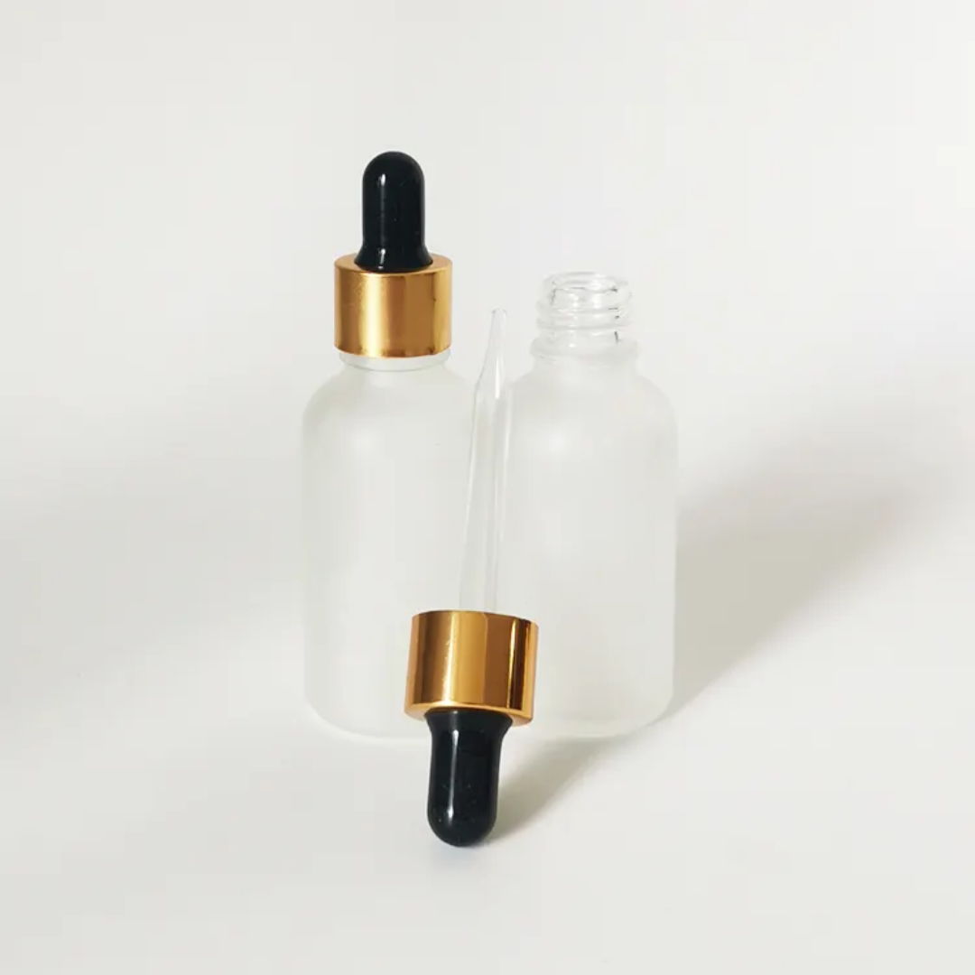 FROSTED Bottle 30 Ml Good cap black Rubber