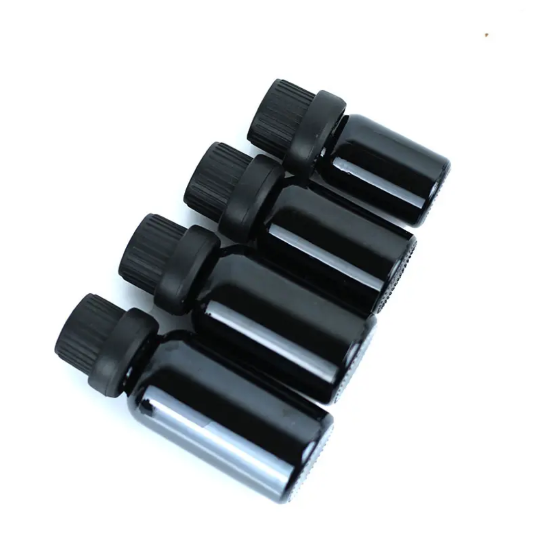 Essential oil  Bottle black colour all size