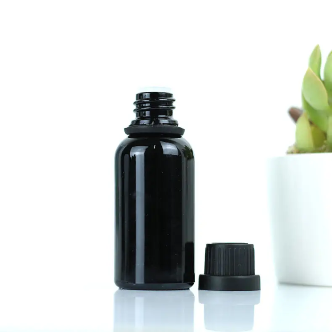 Essential oil  Bottle black colour all size