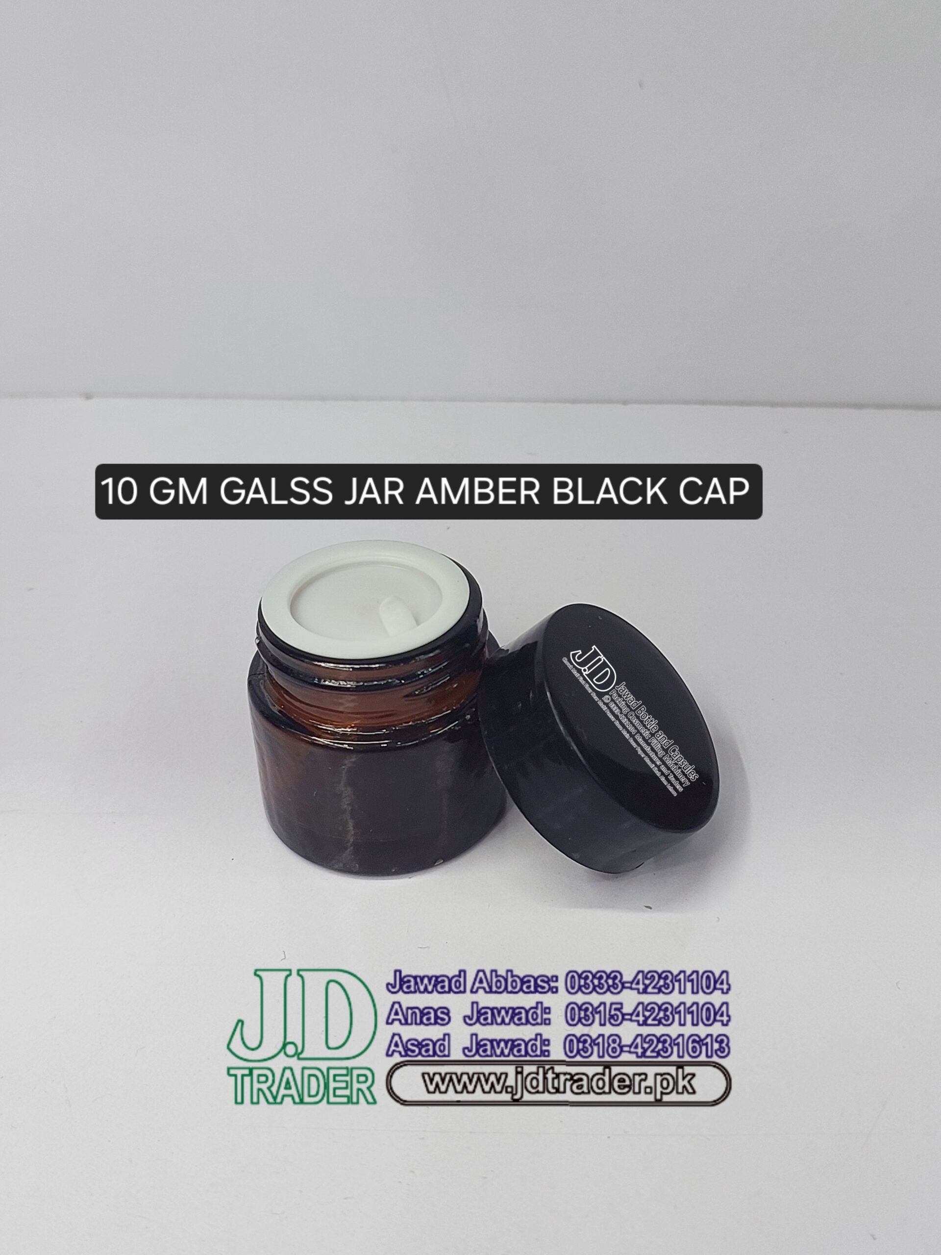Glass jar salajeet AMBER ALL SIZES