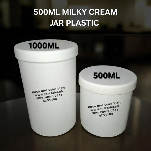 500ML CREAM JAR PLASTIC