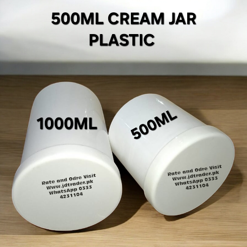 500ML CREAM JAR PLASTIC