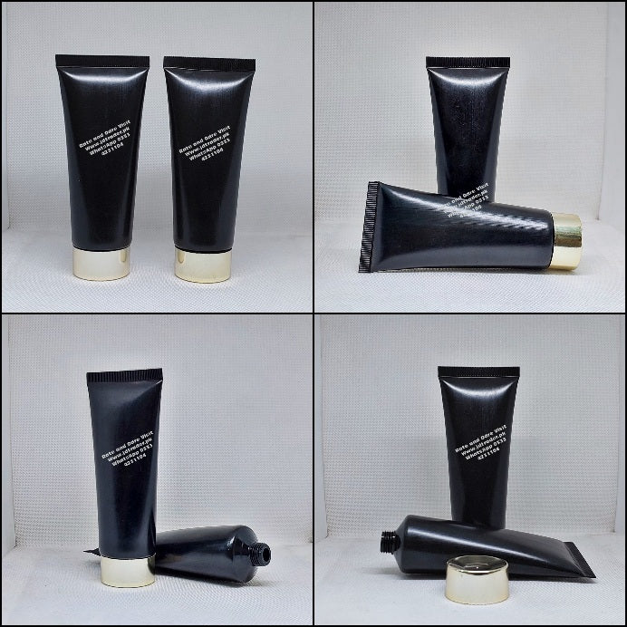 60ML BLACK TUBE WITH GOLDEN CAP