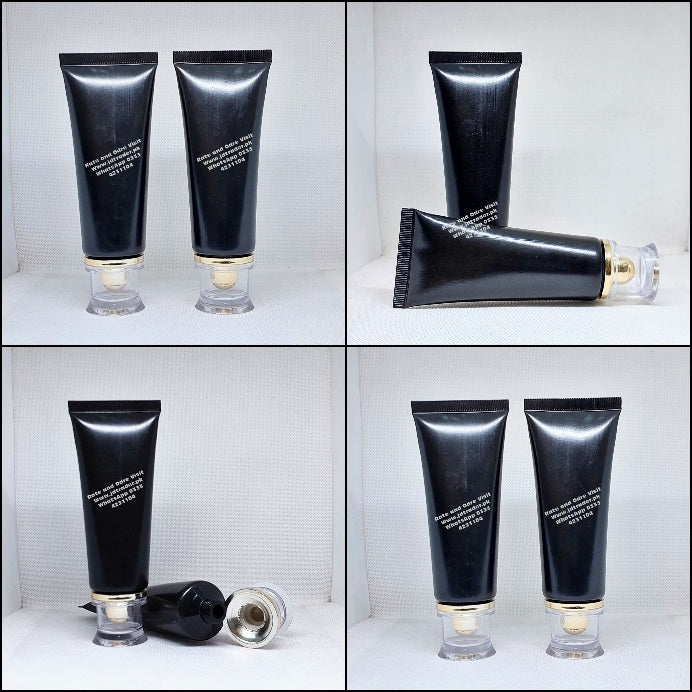 60ML BLACK TUBE WITH GOLDEN FANCY CAP