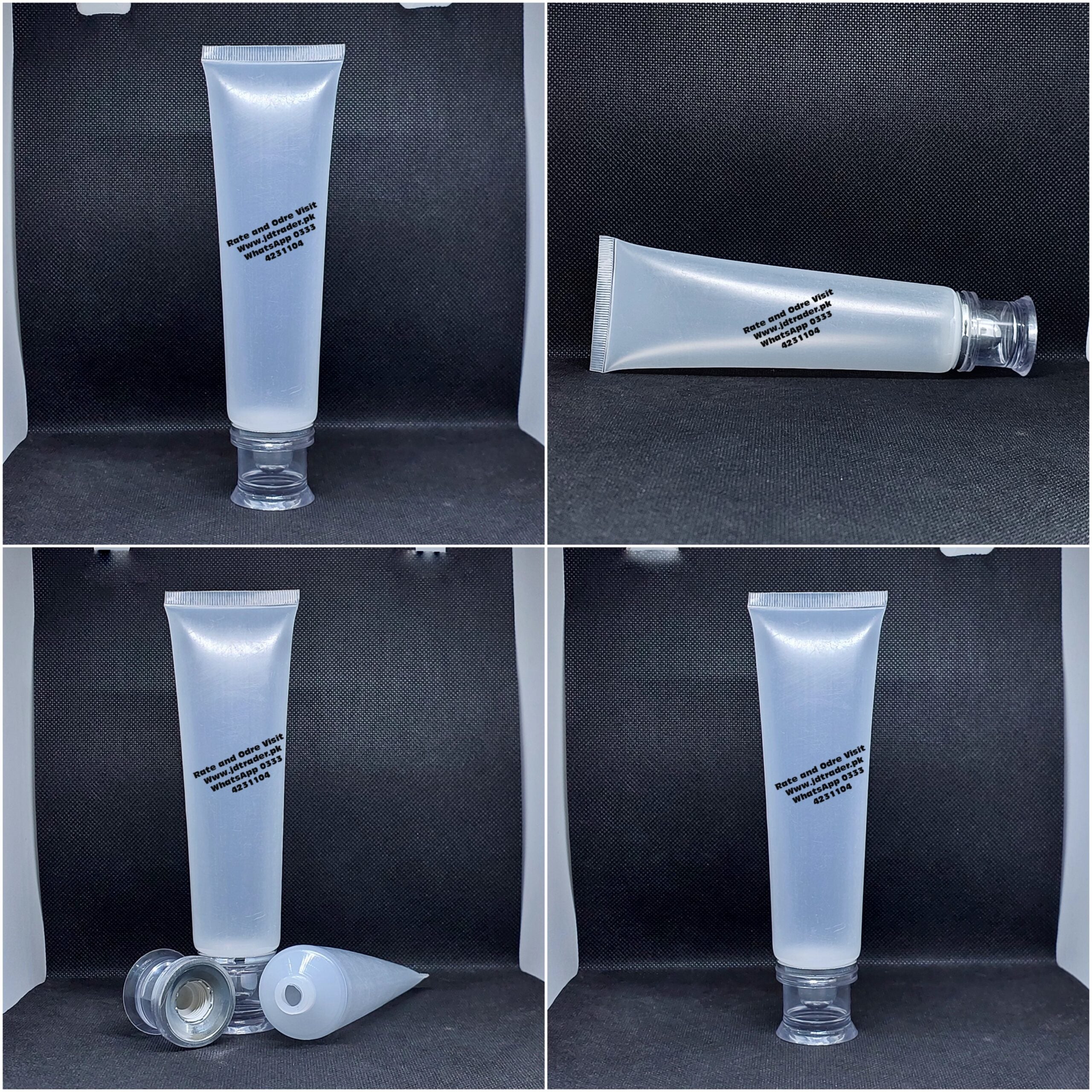100ML NATURAL TUBE WITH SILVER FANCY CAP
