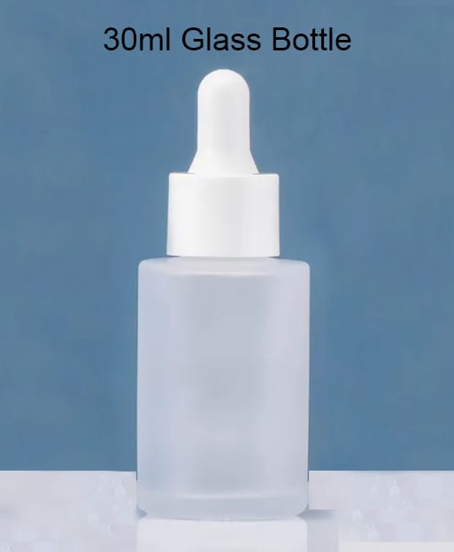 GLASS Serum  BOTTAL AL SIZE ABS Cap 30 Ml frosted
