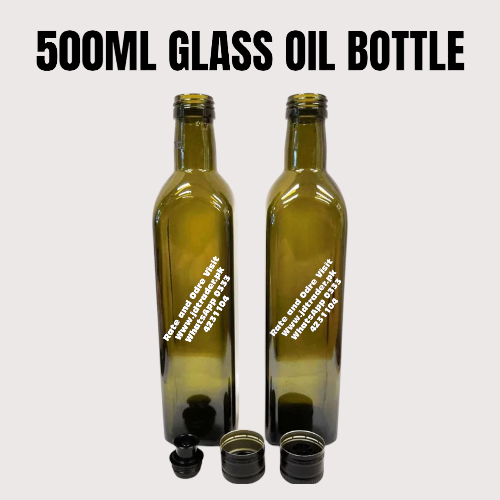 500ML OIL BOTTLE GLASS ZAITOON OIL BOTTLE