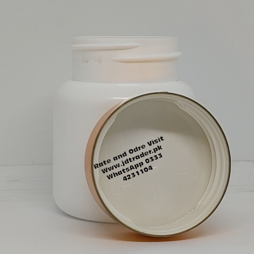 UV CAP MILKY 60CC PHARMA JAR PLASTIC HTC09