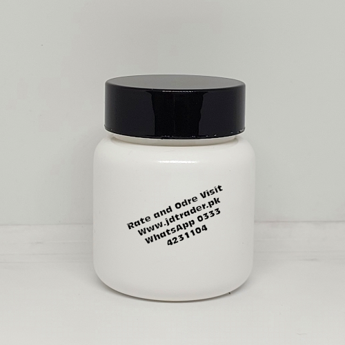 UV CAP MILKY 60CC PHARMA JAR PLASTIC HTC09
