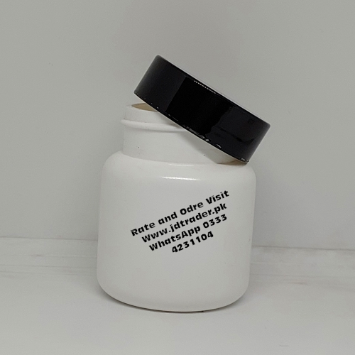 UV CAP MILKY 60CC PHARMA JAR PLASTIC HTC09