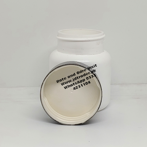 UV CAP MILKY 60CC PHARMA JAR PLASTIC HTC09
