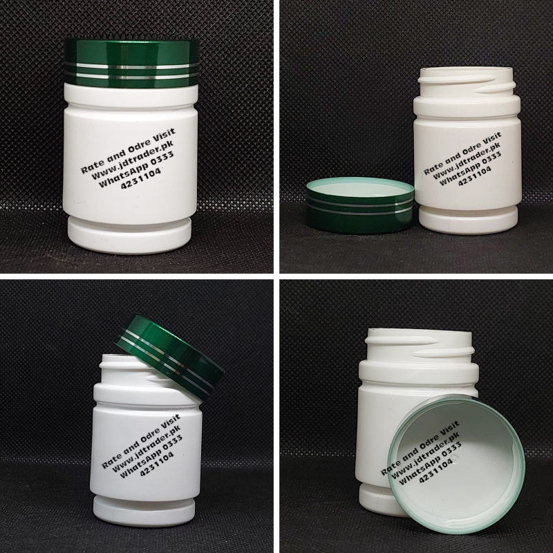 GREEN ABS CAP HTC 03 PHARMA JAR PLASTIC