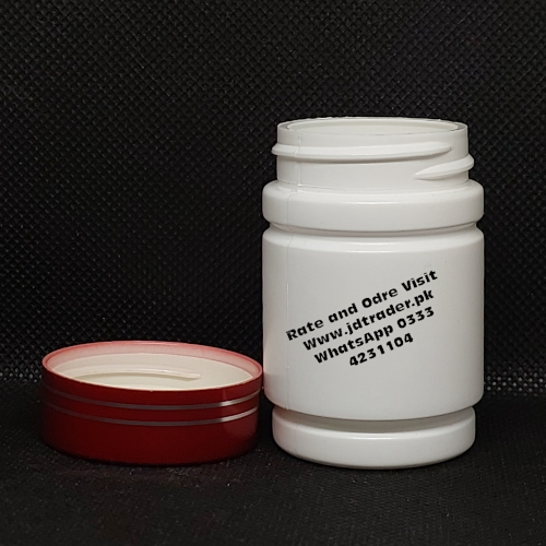 RED ABS CAP HTC 03 PHARMA JAR PLASTIC