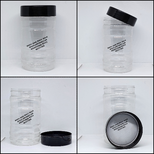 500ML PET JAR BLACK CAP
