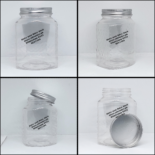 500ML ALUMINIUM CAP PET JAR