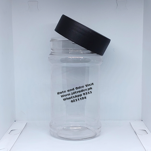 1000ML PET JAR BLACK CAP
