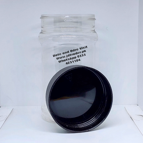 1000ML PET JAR BLACK CAP