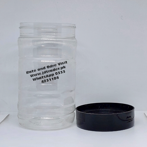500ML PET JAR BLACK CAP