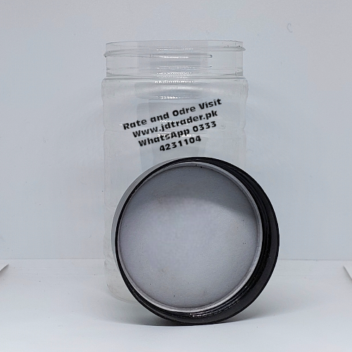 500ML PET JAR BLACK CAP