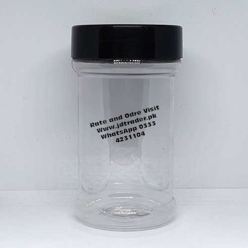 500ML PET JAR BLACK CAP