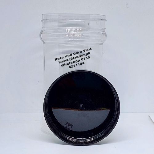 500ML PET JAR BLACK CAP