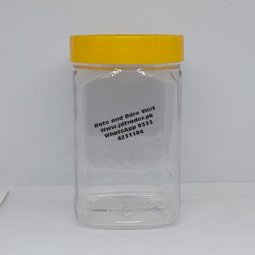 250ML PET JAR YELLOW CAP PLASTIC