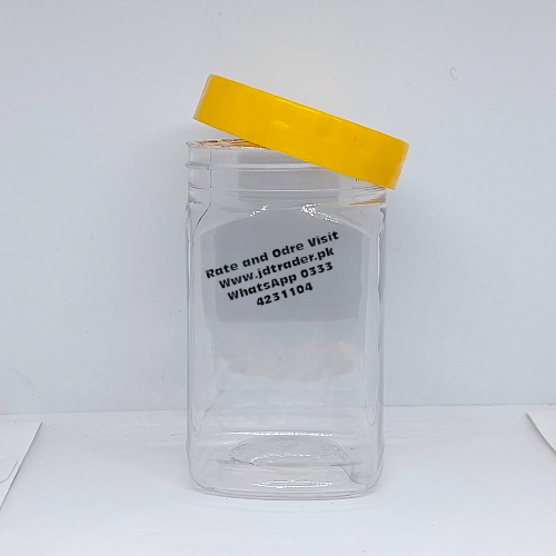 250ML PET JAR YELLOW CAP PLASTIC