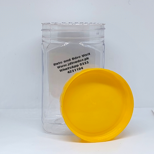 250ML PET JAR YELLOW CAP PLASTIC