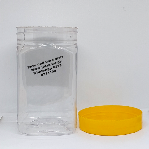 250ML PET JAR YELLOW CAP PLASTIC