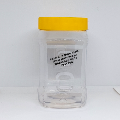 500GM PET JAR YELLOW CAP PLASTIC