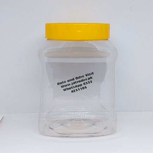 500GM PET JAR YELLOW CAP PLASTIC