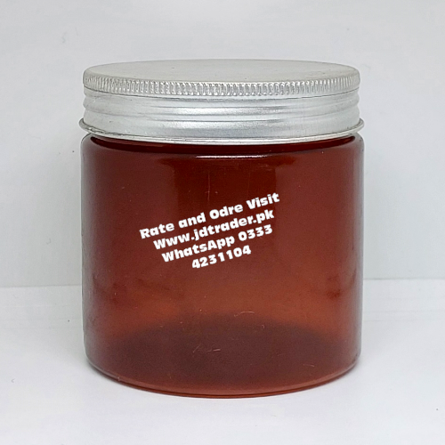 250GM AMBER JAR PP RENDOM ALUMINIUM CAP