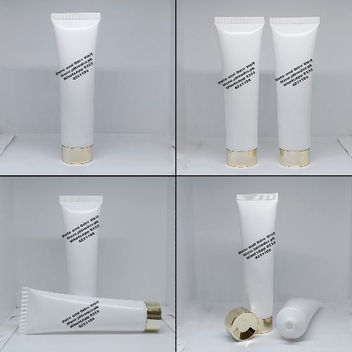 100ML WHITE TUBE WITH GOLDEN CAP