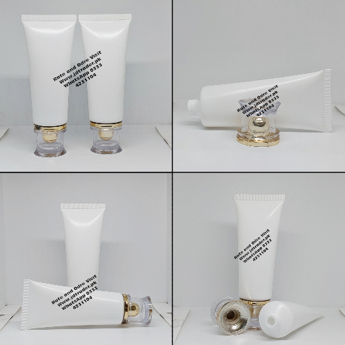 60ML WHITE TUBE WITH GOLDEN FANCY CAP