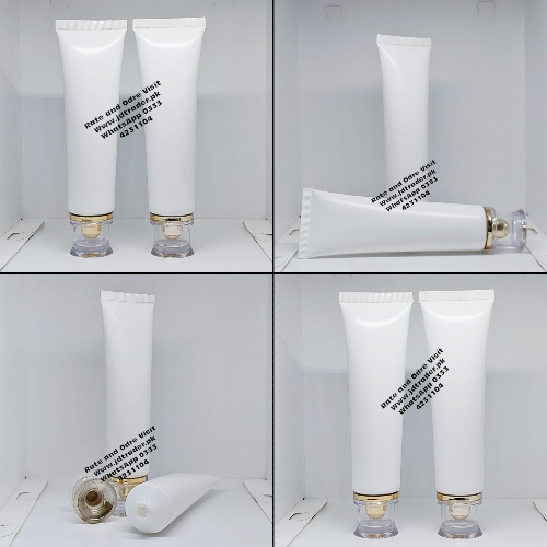 100GM WHITE TUBE WITH GOLDEN FANCY CAP
