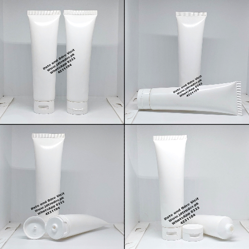 100GM TUBE MILKY WITH WHITE FLIP CAP