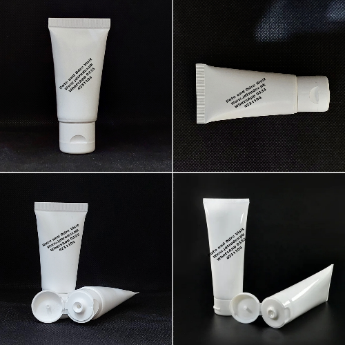 15GM TUBE MILKY WITH WHITE FLIP CAP