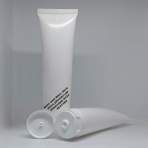 100GM TUBE MILKY WITH WHITE FLIP CAP