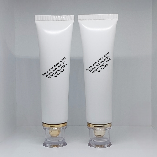 100GM WHITE TUBE WITH GOLDEN FANCY CAP