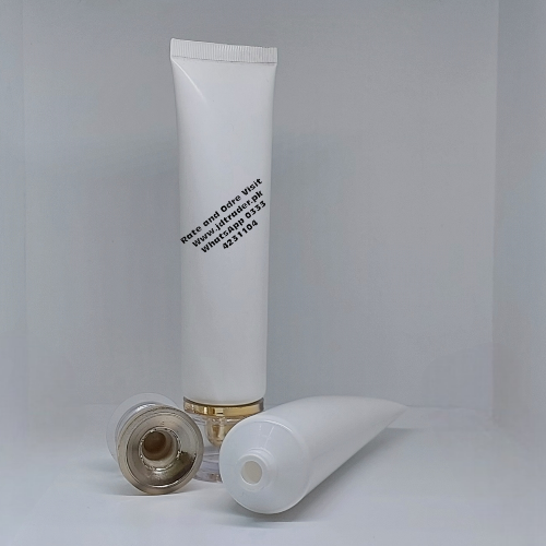 100GM WHITE TUBE WITH GOLDEN FANCY CAP