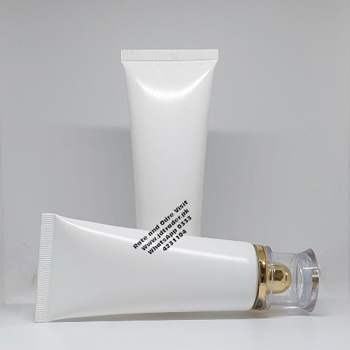 60ML WHITE TUBE WITH GOLDEN FANCY CAP