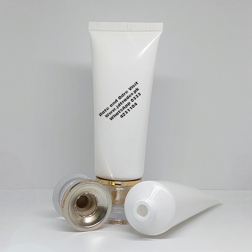 60ML WHITE TUBE WITH GOLDEN FANCY CAP