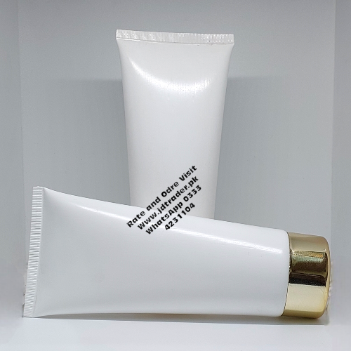 200GM WHITE TUBE WITH GOLDEN CAP