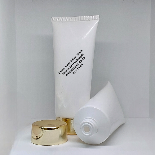200GM WHITE TUBE WITH GOLDEN CAP