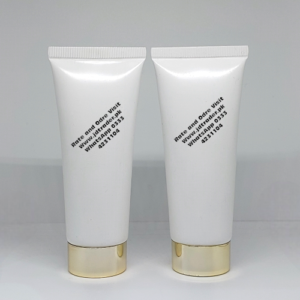 60ML WHITE TUBE WITH GOLDEN CAP