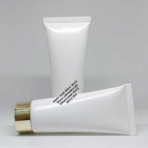 60ML WHITE TUBE WITH GOLDEN CAP