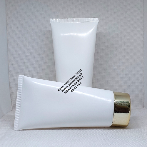 150ML WHITE TUBE WITH GOLDEN CAP